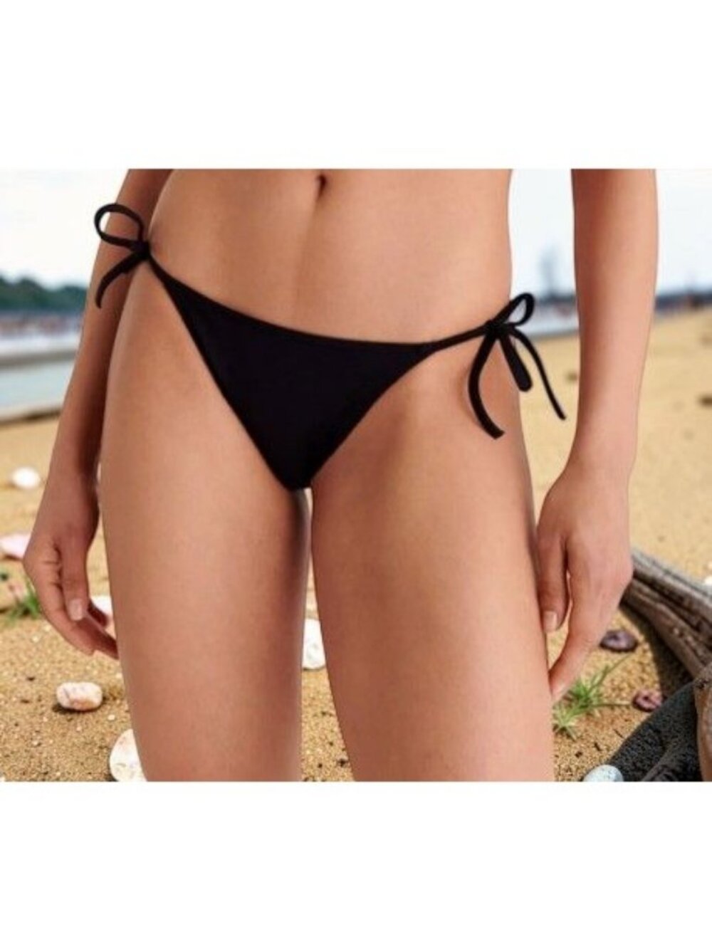 ERES Malou tie bikini Briefs Swim bottom Color Black  Size 38 US 6 NWT